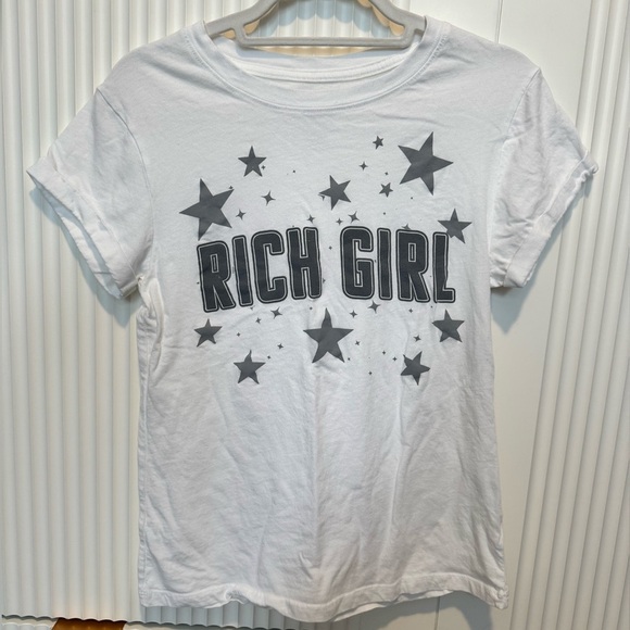 TEEGRAMS Rich Girl Fitted Tee NWOT - Picture 3 of 7